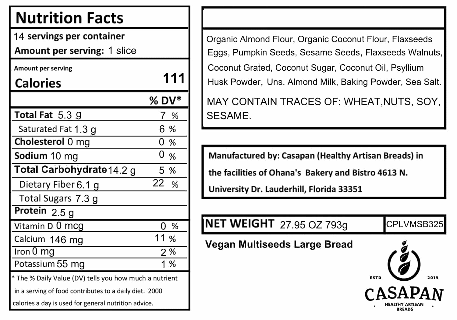 CPLVMSB325 VEGAN MULTISEEDS LARGE BREAD NUTRITION–FACTS